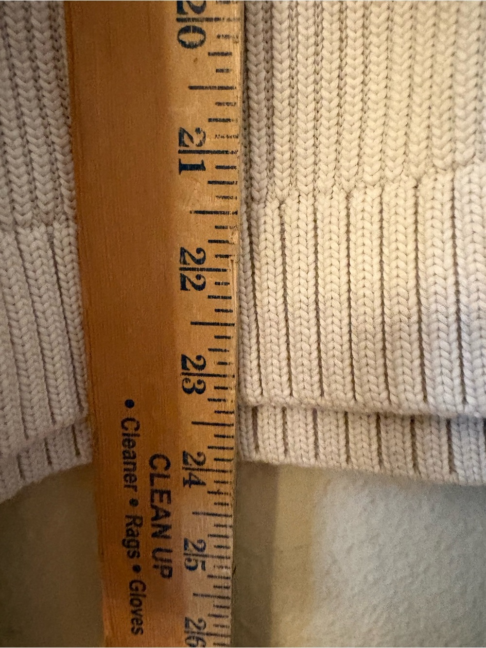 Lululemon Cream Ribbed Cardigan XL Oversized Cozy Knit Sweater - Picture 7 of 9